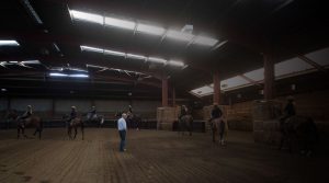 Indoor ride at Heath House Stables